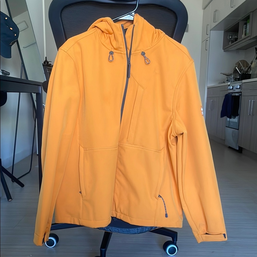 Zara Orange Performance Jacket with Hood